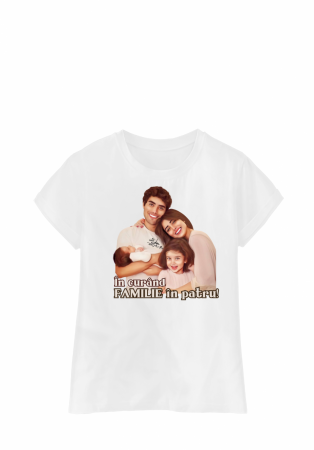 Femei - Tricou „Familie în patru”