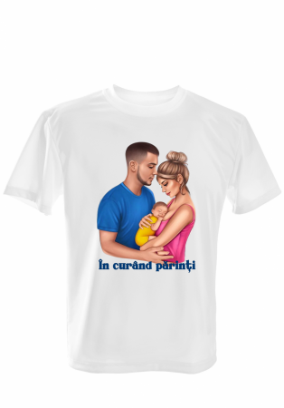 Cuplu - Tricou ,,În curând părinți”