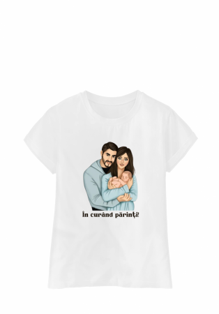 Cuplu - Tricou „În curând părinți”