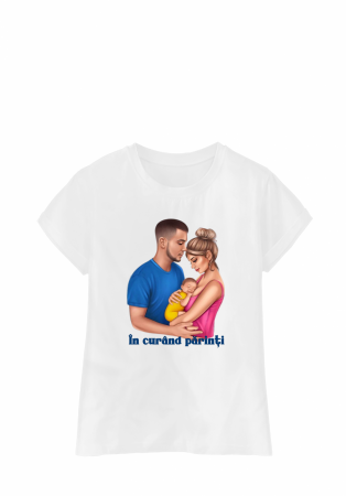 Cuplu - Tricou ,,În curând părinți”