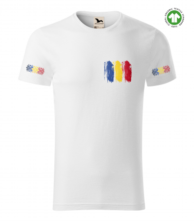 Colectii - Tricou bumbac organic Drapelul Romaniei