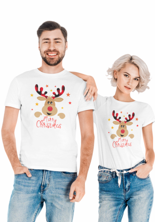 Cuplu - Tricouri personalizate cuplu Crăciun fericit