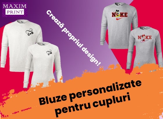 Bluze personalizate pentru cupluri