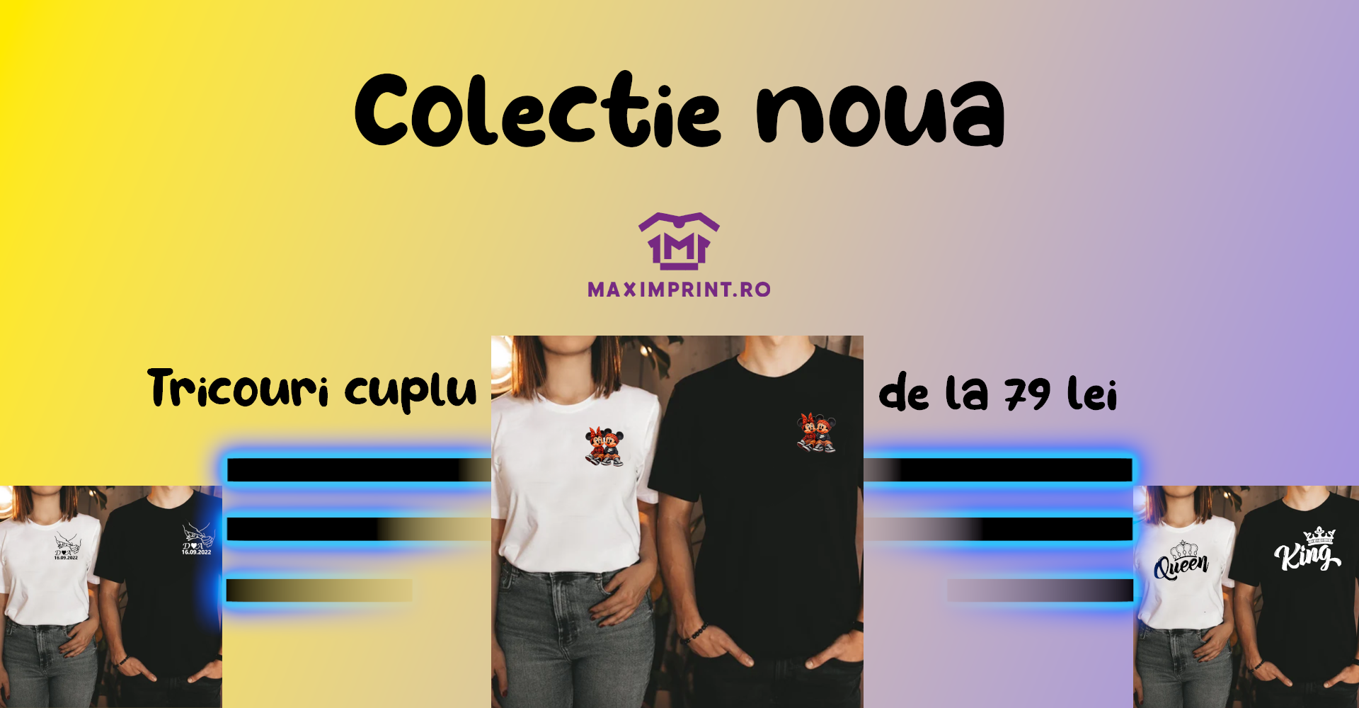Set-uri tricouri pentru cupluri