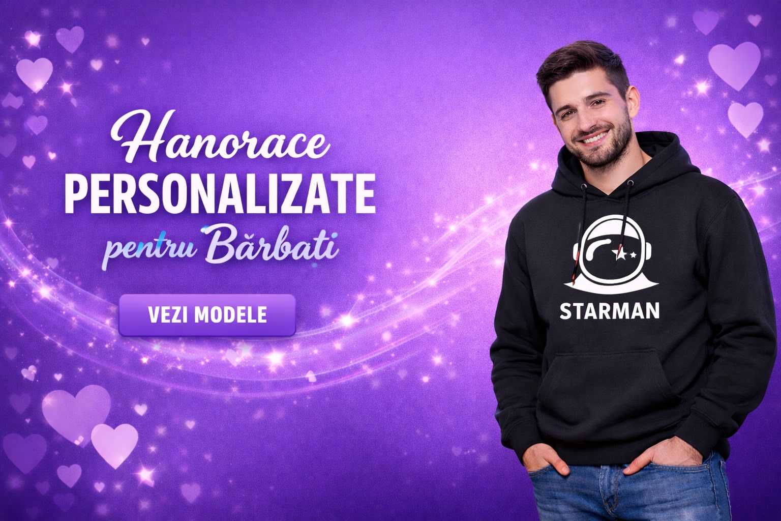 Hanorac personalizat bărbați