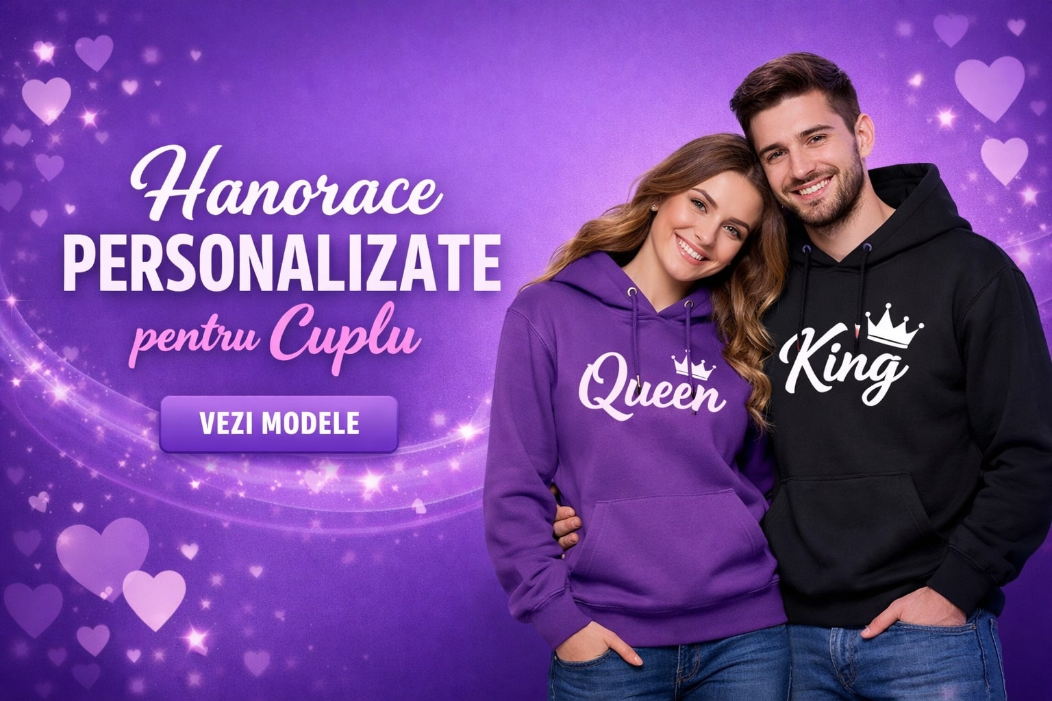 Hanorace personalizate pentru cupluri