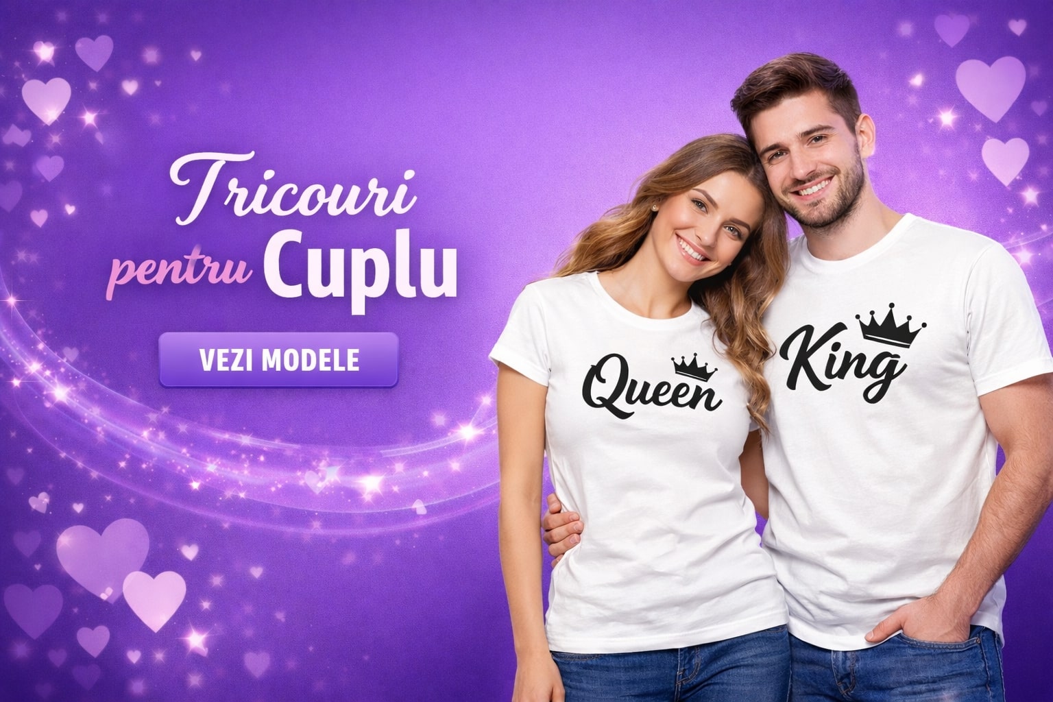 Tricouri personalizate pentru cupluri