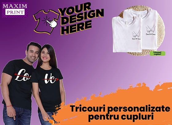 Tricouri personalizate pentru cupluri