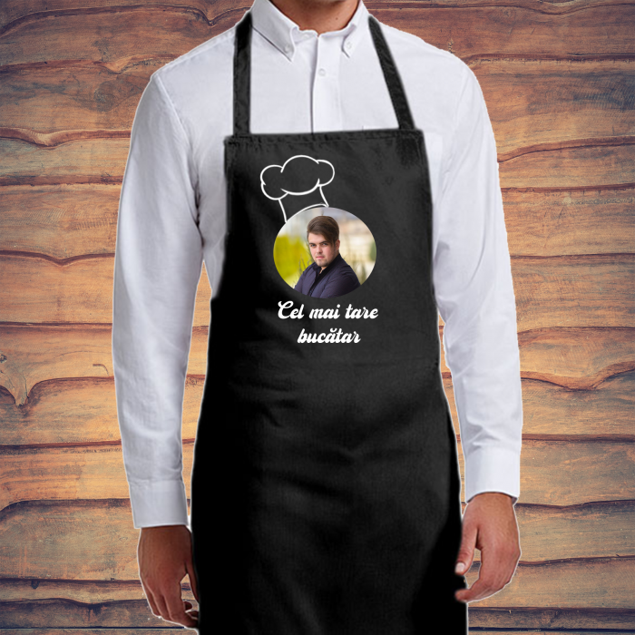 Sort bucatar personalizat - Poza + Text [1]