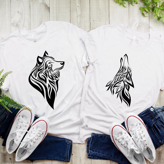 Tricouri personalizate cupluri - Wolf [1]