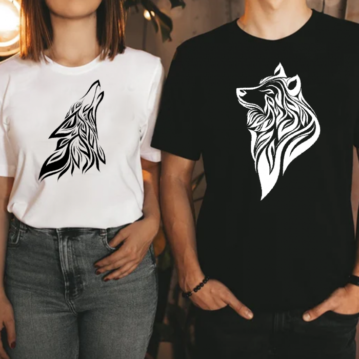 Tricouri personalizate cupluri - Wolf [2]