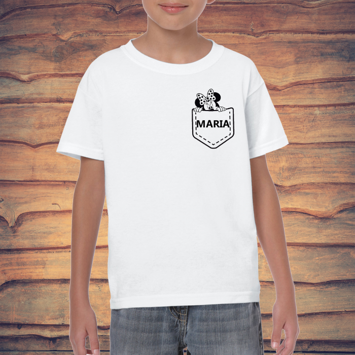 Tricou personalizat copii cu numele și Minie Mouse [1]