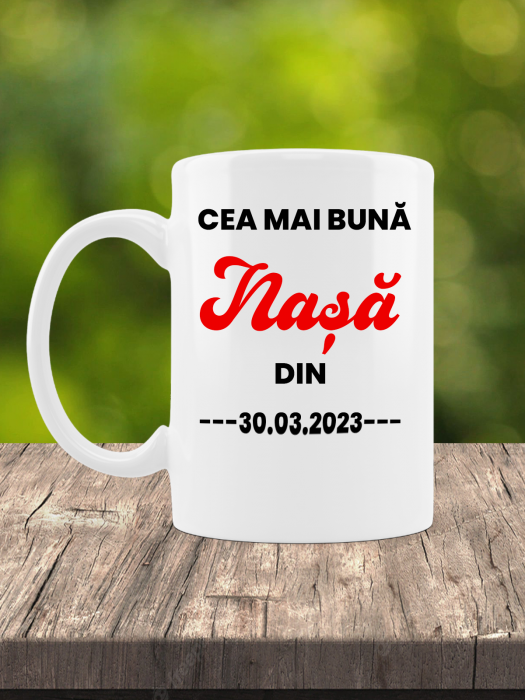 Cană personalizată - Cea mai bună nașă [1]