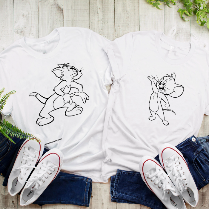 Set tricouri personalizate cupluri - Jerry and Tom [2]