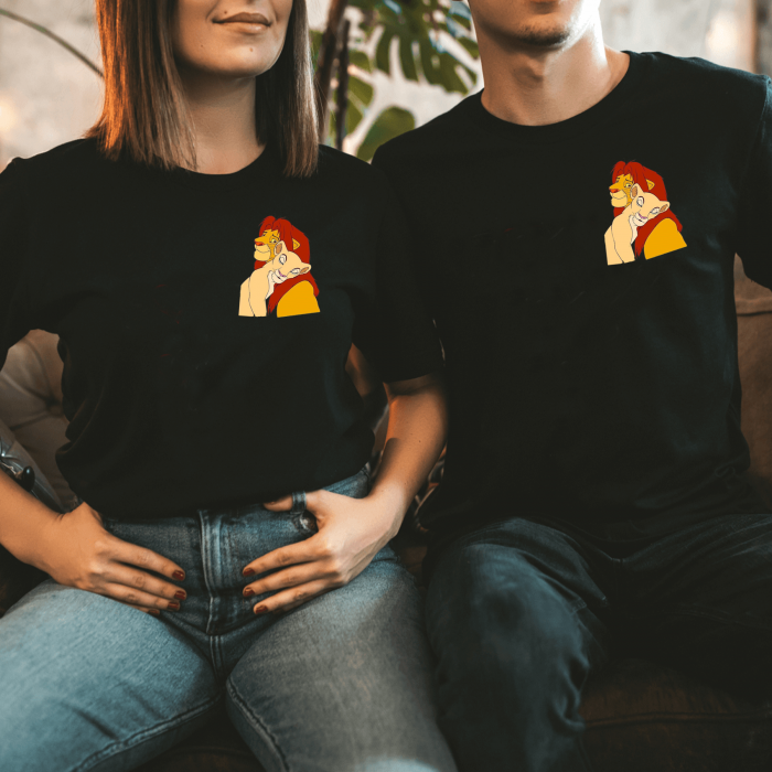 Set tricouri cuplu Lion Couple [3]