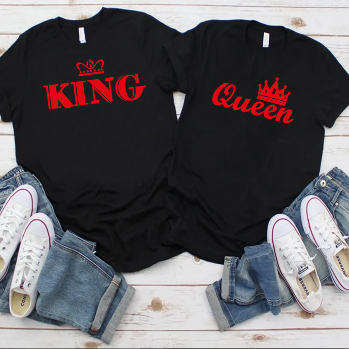 Tricouri personalizate pentru cupluri - King & Queen [1]