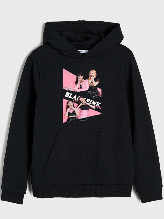 Hanorac personalizat copii - Black Pink [1]