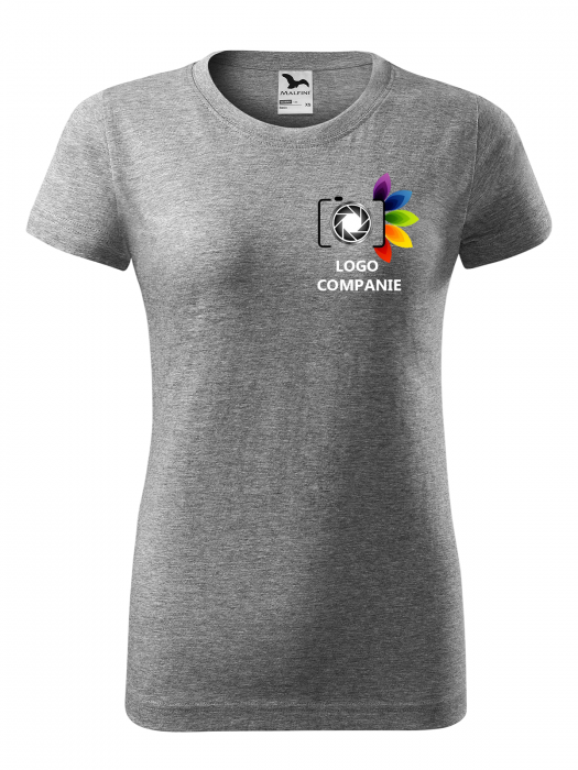 Tricou Personalizat cu Logo Firma – Femeie / Bumbac 100% [3]