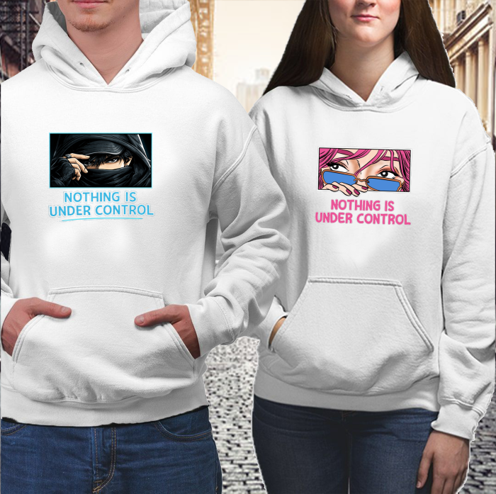 Set hanorace cuplu - Nothing is under control [3]