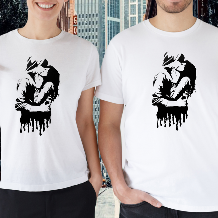 Set tricouri personalizate cupluri - Kissing [1]
