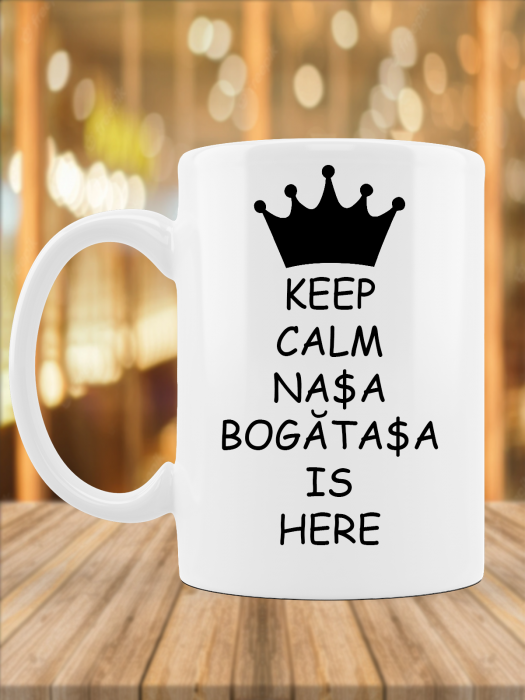 Cană personalizată - Nașa bogătașa [1]