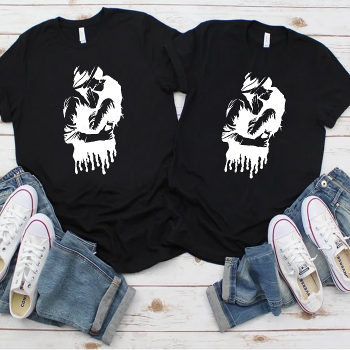 Set tricouri personalizate cupluri - Kissing [2]