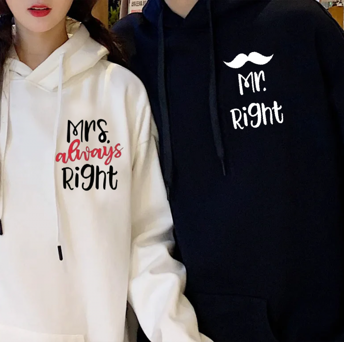 Set hanorace cuplu - Mr Right & Mrs Always Right [1]