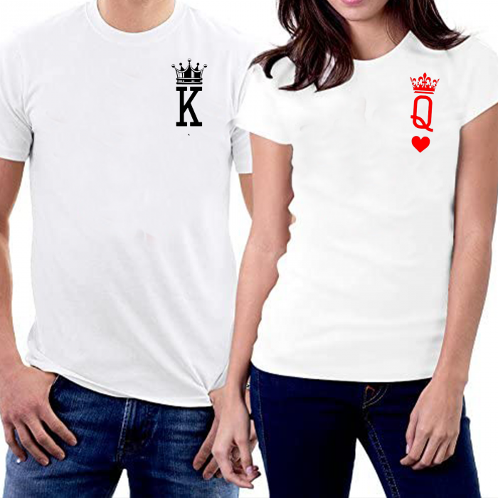 Tricouri personalizate pentru cupluri - K & Q [3]