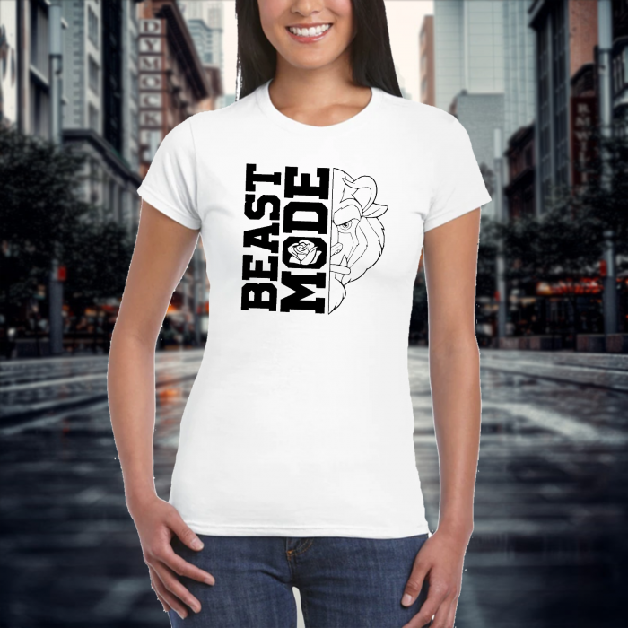 Tricou personalizat damă cu textul - Beaste Mode [2]