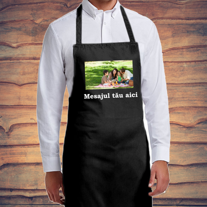 Sort bucatar personalizat - Poza si mesaj [2]