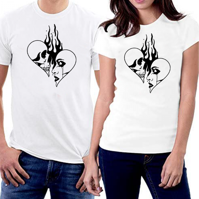 Set tricouri personalizate pentru cupluri - Dead heart [1]