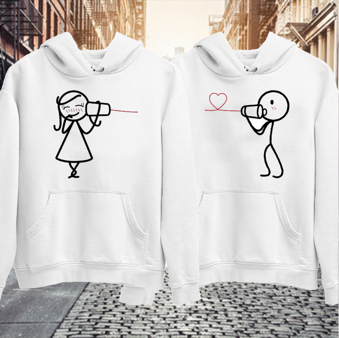 Set hanorace personalizate cupluri - Inima mea [1]
