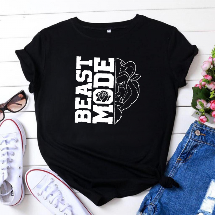 Tricou personalizat damă cu textul - Beaste Mode [1]
