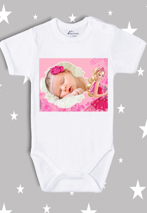 Body bebeluș personalizat cu poza - Barby [1]