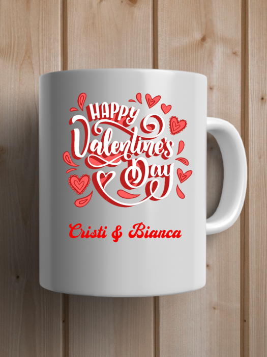 Cană personalizată  Valentine's Day cu nume [1]