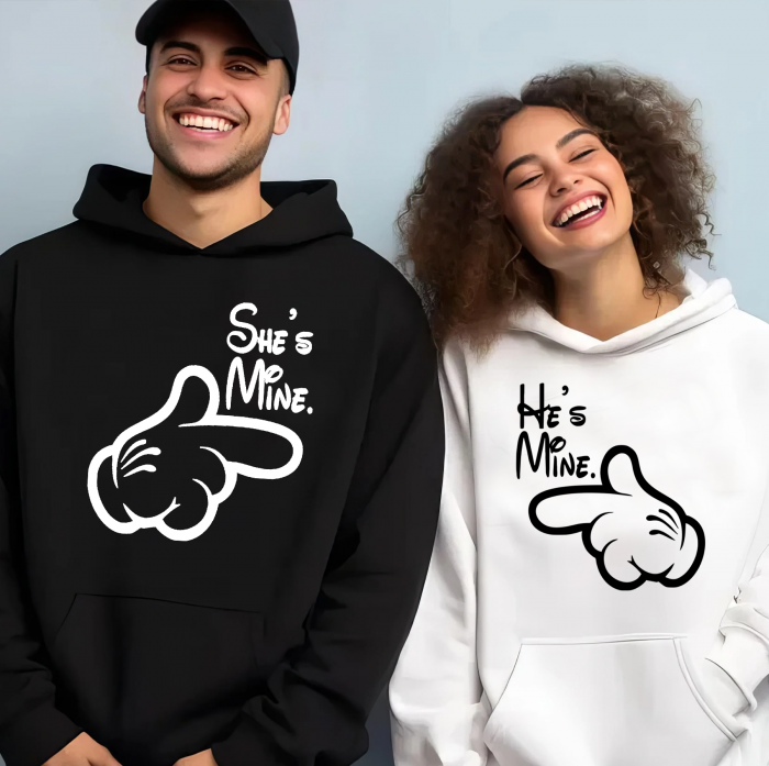 Hanorace personalizate pentru cupluri - He/She is mine [2]
