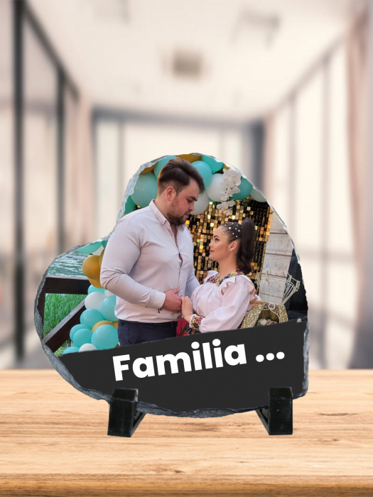 Placă ardezie personalizată -Familia mea [1]
