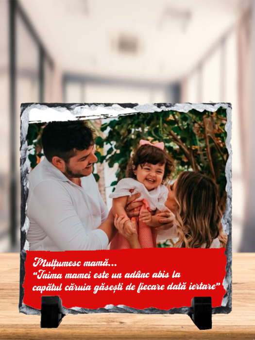 Placă ardezie personalizată pentru mama [1]