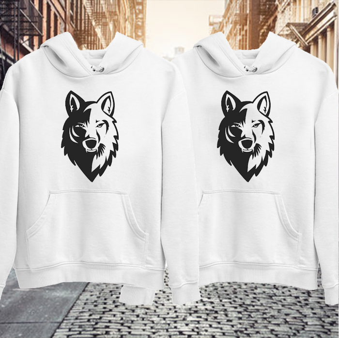 Set hanorace cupluri - Wolf [1]