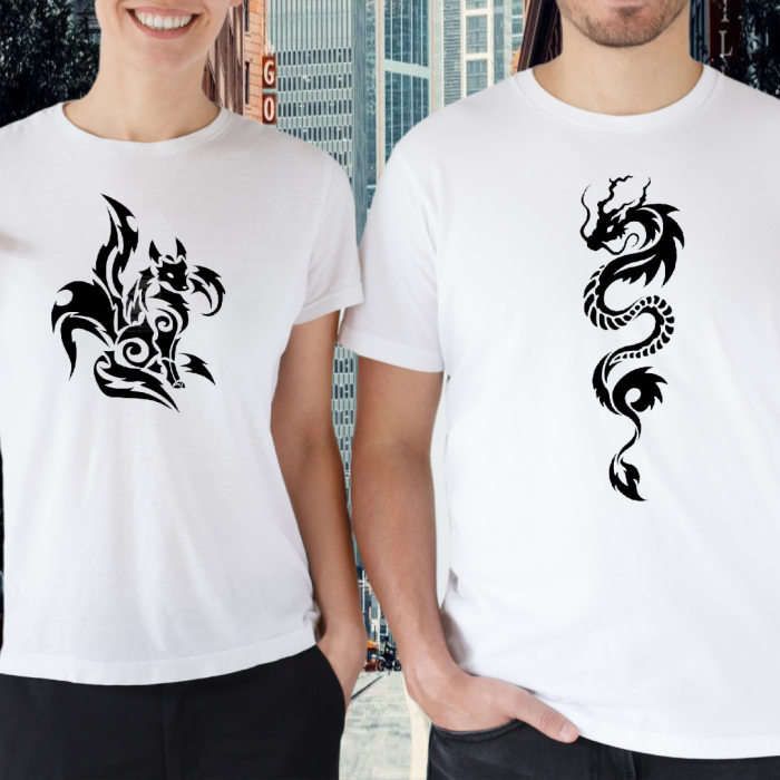 Set tricouri personalizate cu dragon [2]