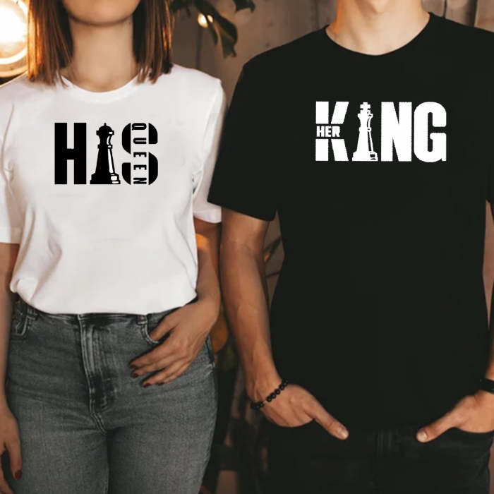 Set tricouri personalizate cuplu -King [1]