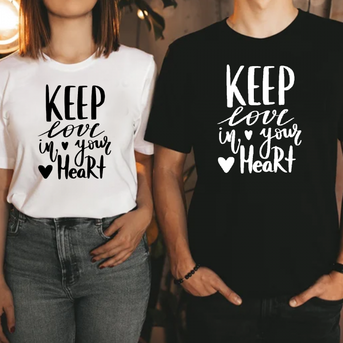 Set tricouri personalizate cupluri -Keep Love [1]