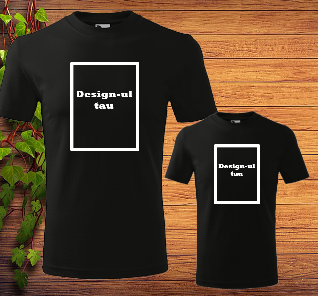 Set tricouri personalizate tată fiu - Design-ul tău [1]