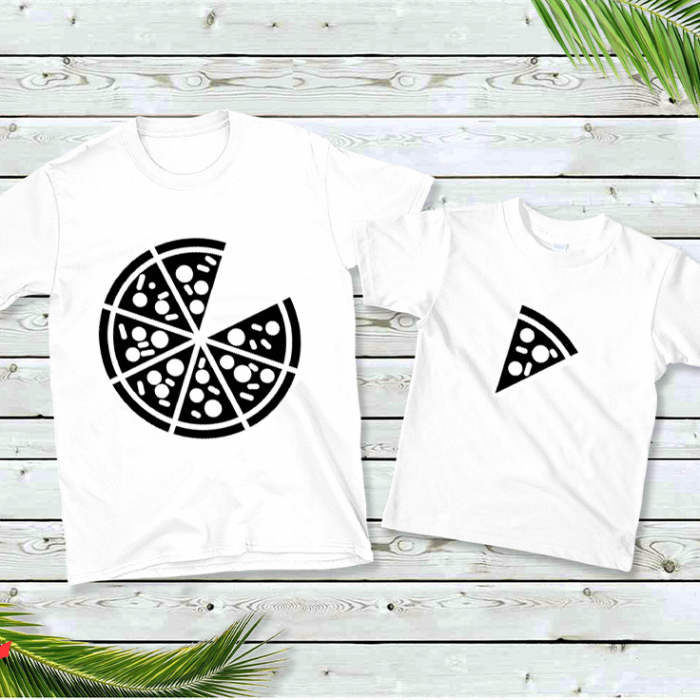 Set Tricouri Personalizate Tată și Fiu – Pizza [1]