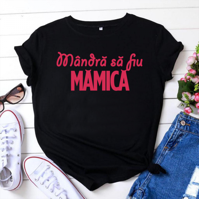 Tricou personalizat damă -Mândră să fiu mamă [1]