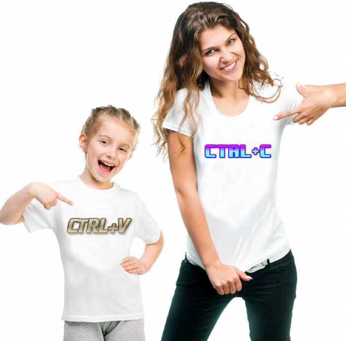 Tricouri personalizate mamă și fiică - CTRL [1]