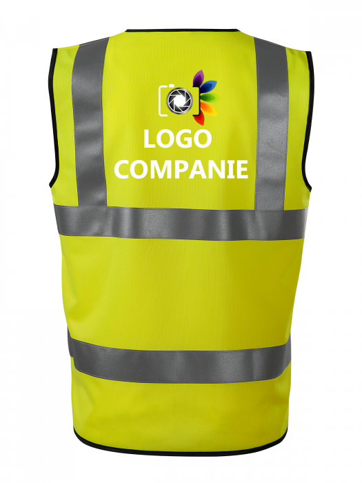 Vestă Reflectorizantă Unisex Personalizată cu Logo – Siguranță și Vizibilitate | EN ISO 20471 [3]