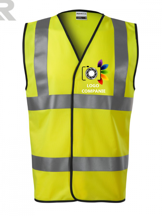Vestă Reflectorizantă Unisex Personalizată cu Logo – Siguranță și Vizibilitate | EN ISO 20471 [2]