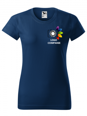 TRICOURI PERSONALIZATE FEMEI - Tricou Personalizat cu Logo Firma – Femeie / Bumbac 100%