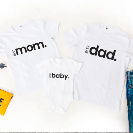 TRICOURI PERSONALIZATE FAMILIE - Set Tricouri Personalizate Familie - Best Family